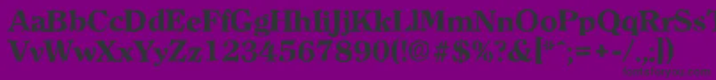 フォントClearfacerandomXboldRegular – 紫の背景に黒い文字