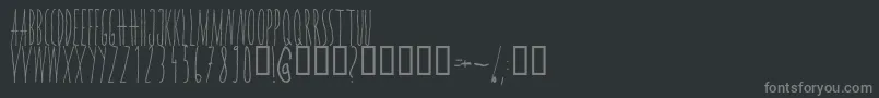 Wannabe Font – Gray Fonts on Black Background