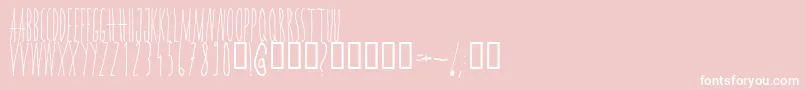fuente Wannabe – Fuentes Blancas Sobre Fondo Rosa