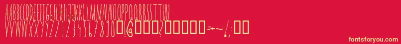 fuente Wannabe – Fuentes Amarillas Sobre Fondo Rojo