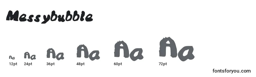 Messybubble Font Sizes