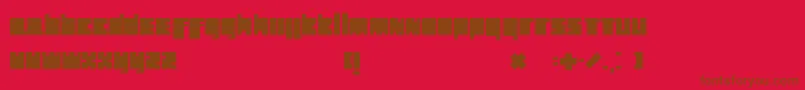 Подробнее о шрифте HollandBlocks Шрифт HollandBlocks – коричневые шрифты на красном фоне