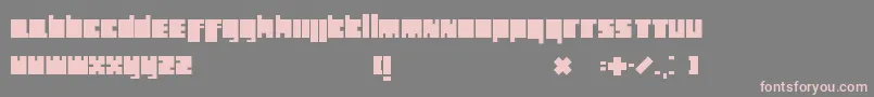 HollandBlocks Font – Pink Fonts on Gray Background