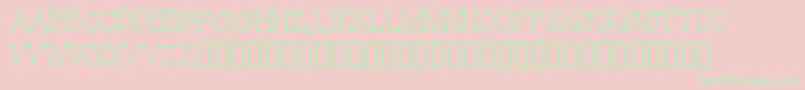 KrKube Font – Green Fonts on Pink Background