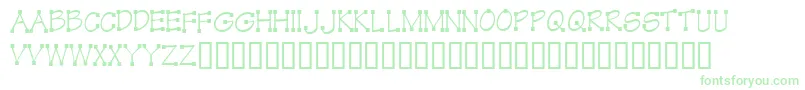 KrKube Font – Green Fonts on White Background