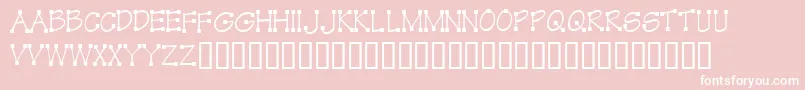 KrKube Font – White Fonts on Pink Background