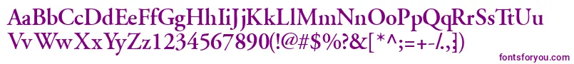 GaramondsskSemibold Font – Purple Fonts on White Background