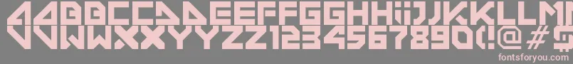 DeconditionedReflexVersion03 Font – Pink Fonts on Gray Background