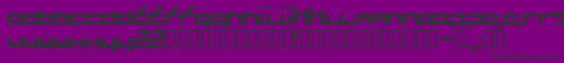 Futureflash Font – Black Fonts on Purple Background