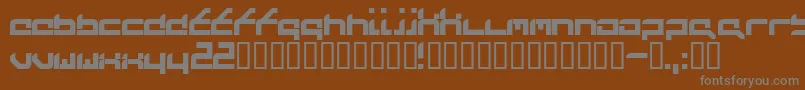 Futureflash Font – Gray Fonts on Brown Background
