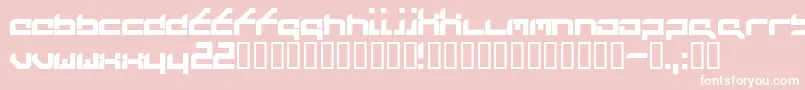 Futureflash Font – White Fonts on Pink Background