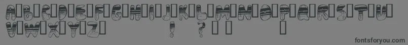 Adrenoch Font – Black Fonts on Gray Background