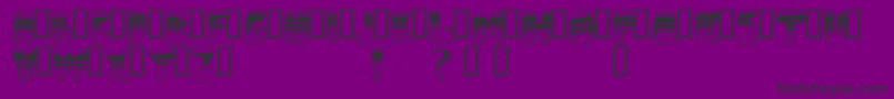 フォントAdrenoch – 紫の背景に黒い文字