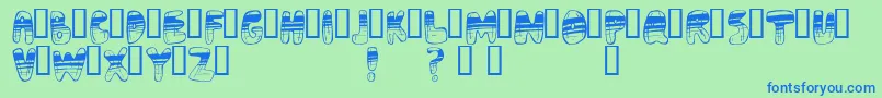 fuente Adrenoch – Fuentes Azules Sobre Fondo Verde