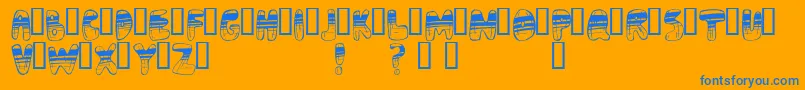 fuente Adrenoch – Fuentes Azules Sobre Fondo Naranja