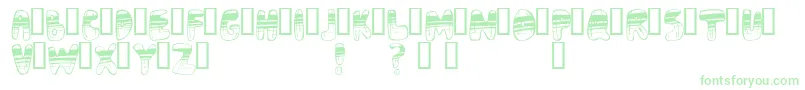 Czcionka Adrenoch – zielone czcionki