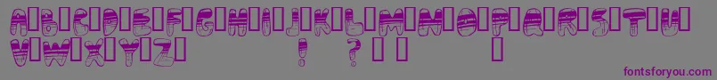 Adrenoch Font – Purple Fonts on Gray Background