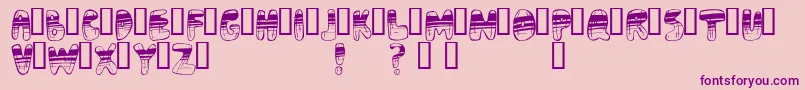 More about Adrenoch Font Adrenoch Font – Purple Fonts on Pink Background