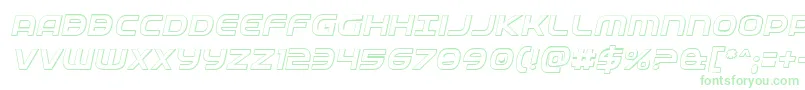 Fedservice3Dital Font – Green Fonts on White Background