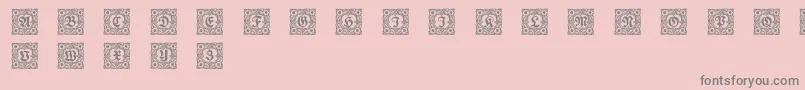 Schmuck Font – Gray Fonts on Pink Background