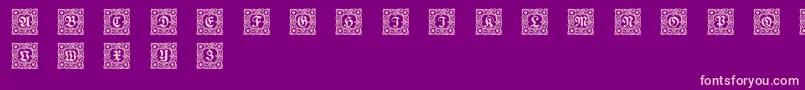 Schmuck Font – Pink Fonts on Purple Background