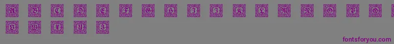 Schmuck Font – Purple Fonts on Gray Background