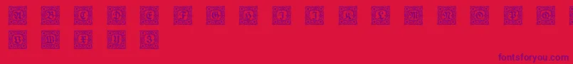 Schmuck Font – Purple Fonts on Red Background