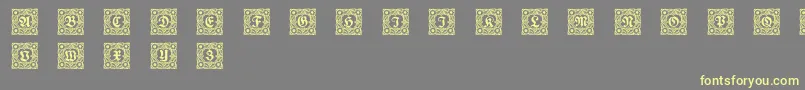 Schmuck Font – Yellow Fonts on Gray Background