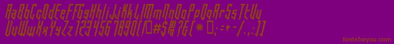 Шрифт HookedUp101 – коричневые шрифты на фиолетовом фоне