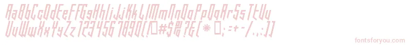 Czcionka HookedUp101 – różowe czcionki na białym tle