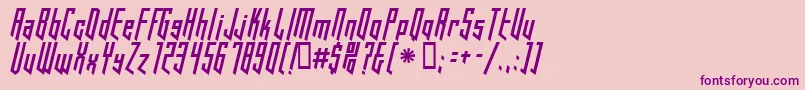 HookedUp101 Font – Purple Fonts on Pink Background