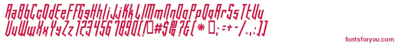 フォントHookedUp101 – 白い背景に赤い文字