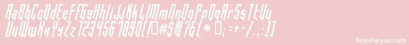 HookedUp101-fontti – valkoiset fontit vaaleanpunaisella taustalla