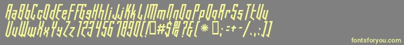 Шрифт HookedUp101 – жёлтые шрифты на сером фоне