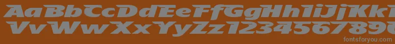 fuente TheAeroplaneFliesHighHeavy – Fuentes Grises Sobre Fondo Marrón