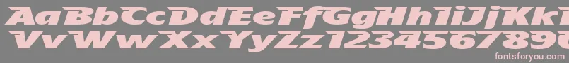 fuente TheAeroplaneFliesHighHeavy – Fuentes Rosadas Sobre Fondo Gris
