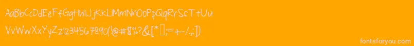 Sirislly Font – Pink Fonts on Orange Background