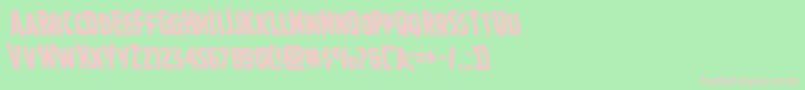 Ghoulishintentleft Font – Pink Fonts on Green Background