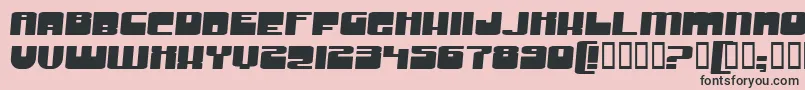 GrooveMachineExpanded Font – Black Fonts on Pink Background