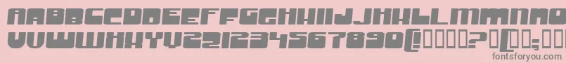 GrooveMachineExpanded Font – Gray Fonts on Pink Background