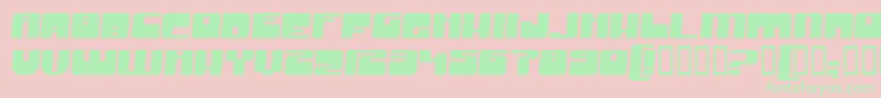 GrooveMachineExpanded Font – Green Fonts on Pink Background