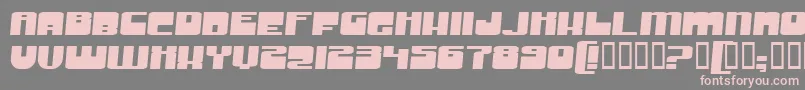 GrooveMachineExpanded Font – Pink Fonts on Gray Background