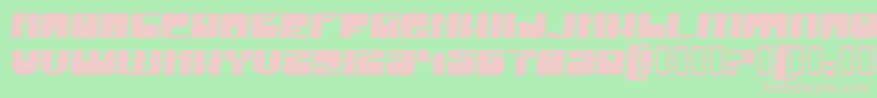 GrooveMachineExpanded Font – Pink Fonts on Green Background