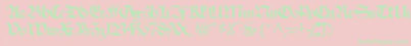 Velascossk Font – Green Fonts on Pink Background