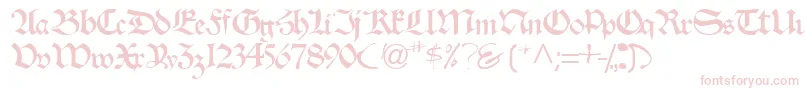 Velascossk-Schriftart – Rosa Schriften auf weißem Hintergrund