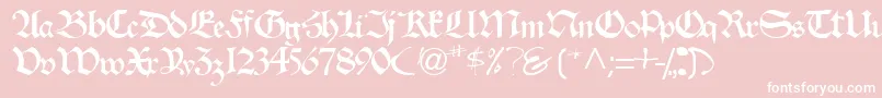 Velascossk Font – White Fonts on Pink Background