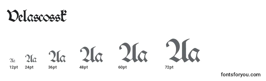 Velascossk Font Sizes