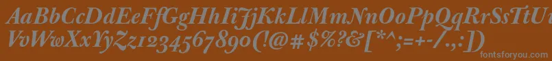 Más sobre la fuente JbaskervillemedBolditalic fuente JbaskervillemedBolditalic – Fuentes Grises Sobre Fondo Marrón