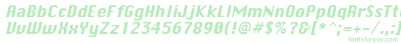 Fonte ChicaneItalic – fontes verdes