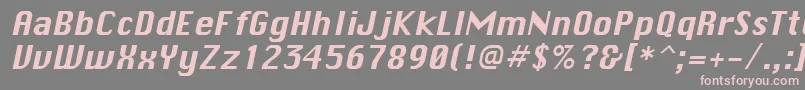 ChicaneItalic Font – Pink Fonts on Gray Background